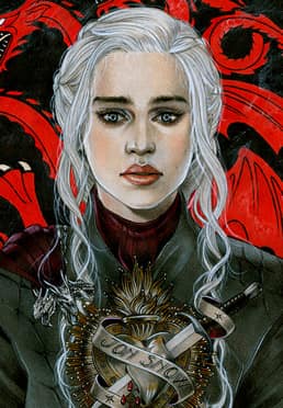Original Artworks - 2019 - The Bleeding Heart Of Daenerys Targaryen
