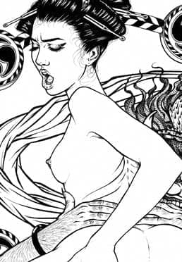 Neo Shunga - Raijin