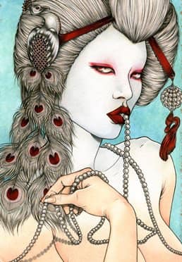 Giclée Prints - Albino Geisha