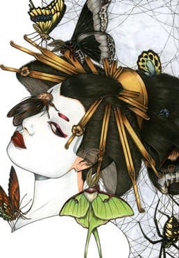 Giclée Prints - Geisha with the Spider